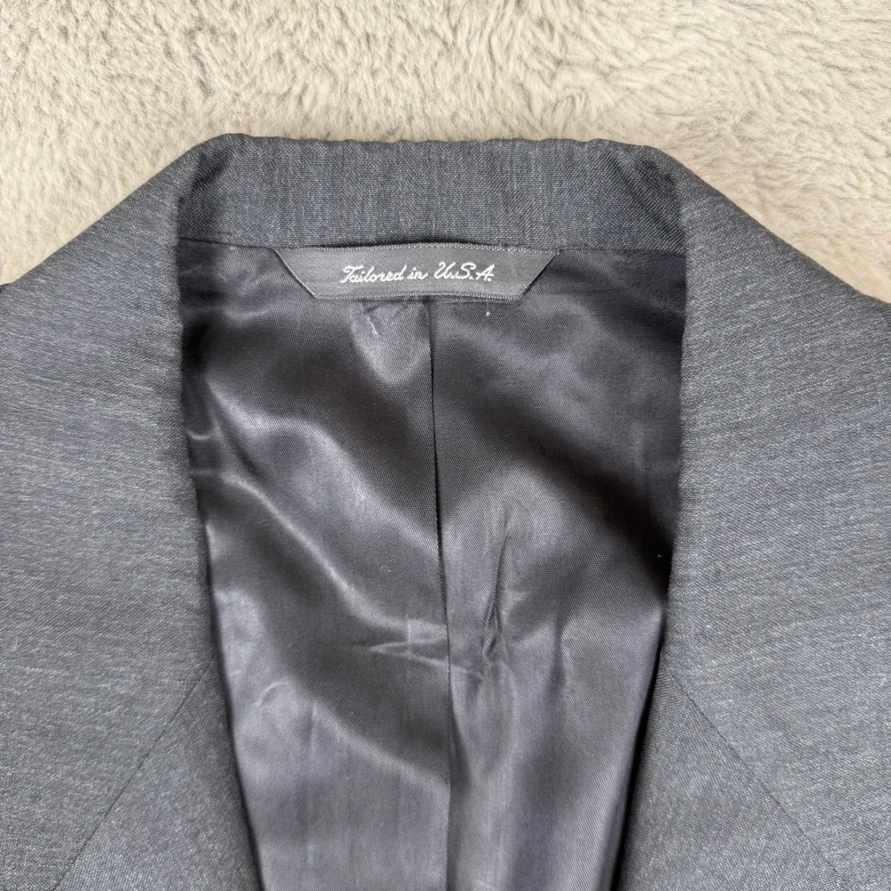Christian Dior Monsieur Gray‎ Blazer Two Button Wool Blend Jacket Size 44R Vtg